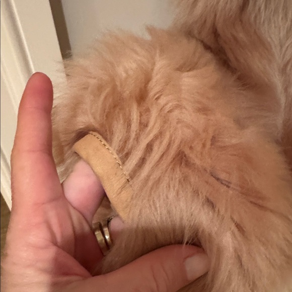 COACH 1941 LAMB SHEARLING LEATHER COAT WITH STITCHED LEATHER FRONT DETAIL SIZE 4 - Picture 3 of 14